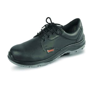 Udyogi Tango Series Micro Fibre Barton Grain Print Safety Shoes - Steel Toe (Black), TANGO DD MF