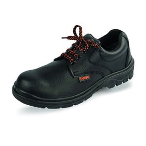 Udyogi Tango Series SD Micro Fibre Barton Grain Print Safety Shoes - Steel Toe (Black), TANGO EX MF
