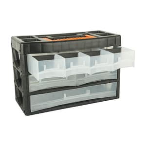 Black+Decker 7 Drawers Small Portable Cabinet For Multi-Purpose Home / Tool Storage With Carry Handle, BDST73829-8