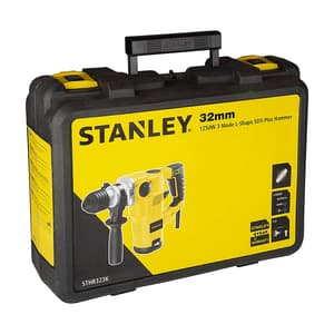 Stanley 32mm 1250W 3 Mode SDS Plus L-Shape Rotary Hammer With Kitbox, STHR323K-IN