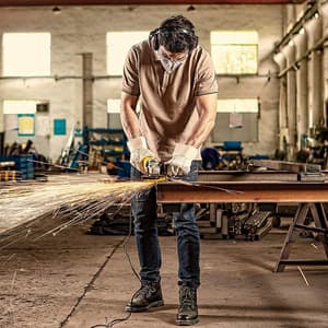 Stanley 100mm / 4 inch, 900W Small Angle Grinder For Medium Duty Applications, STGS9100-IN