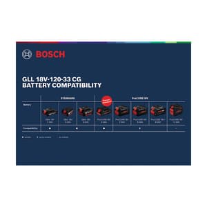 Bosch 35 Mtr Professional Line Laser, GLL 18V-120-33 CG
