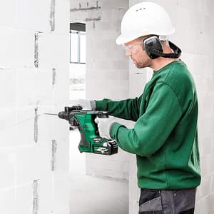 HiKoki 18 - 36 V / 2.5 - 5.0 Ah Li-ion Cordless Rotary Hammer (Brushless), DH36DPAWRZ