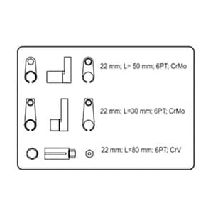 Yato 5 Pcs Oxygen Sensor Socket & Thread Chaser Set, YT-17510