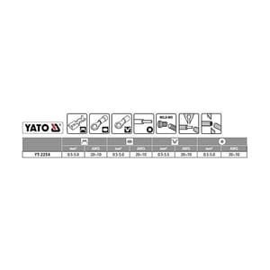 Yato 10 Inch / 250 mm 6 In 1 Multi-functional Crimping Plier, YT-2254