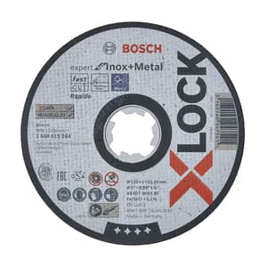 Bosch 125 x 1 mm X-LOCK Expert For Inox & Metal Straight Cutting (Pack of 25 Pcs), 2 608 619 264