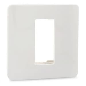 Schneider Electric Zencelo 1 M Grid & 1 Module Cover Frame - White (Pack of 10 Pcs), IN8401C