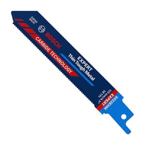 Bosch 115 mm / 4-1/2 Inch Expert - Thin Tough Metal Reciprocating Saw Blade (S 522 EHM), 2 608 900 359