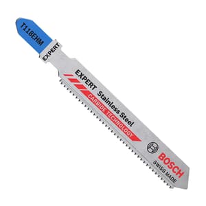 Bosch 83 mm Expert Jigsaw Blades Special for Stainless Steel (T 118 EHM), 2 608 900 562