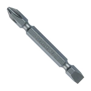 Bosch 6 mm (Flat) x PH2 (Phillips) x 65 mm (Length) Universal Double Ended Screwdriver Bits (Pack of 10 Pcs), 2 608 522 265