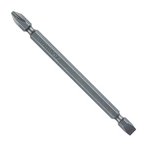 Bosch 6 mm (Flat) x PH2 (Phillips) x 110 mm (Length) Universal Double Ended Screwdriver Bits (Pack of 10 Pcs), 2 608 522 266
