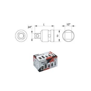 Yato 3/4 inch (M) x 1/2 inch (F) Impact Adapter, YT-1067