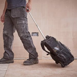 Stanley 570 mm / 22 inch Essential Tool Backpack With Telescopic Handle & Wheels, STST83307-1