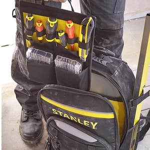 Stanley 570 mm / 22 inch Essential Tool Backpack With Telescopic Handle & Wheels, STST83307-1