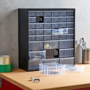 Stanley Multi-Purpose Storage Bin With 30 Small Drawers & 9 Large Drawers, 1-93-981