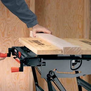Black+Decker Deluxe Large Workbench With Vertical Clamping & 250 Kg Load Capacity, WM825-XJ