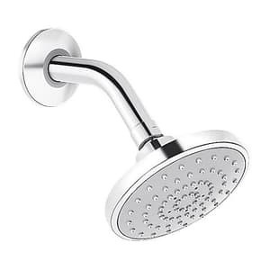 Kohler Rain Duet Single Function Organic Shower Head With Shower Arm In Polished Chrome Finish, K-23657IN-CP