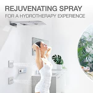 Kohler Beitou Moving Water Tile / Body Shower In Polished Chrome Finish (Pack Of 2 Pcs), K-22957T-CP