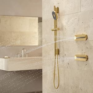 Kohler Statement Oblong Vichy Water Tile / Body Shower In Polished Chrome Finish, K-26300IN-CP