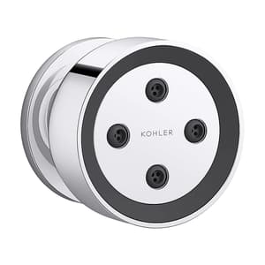 Kohler Statement Round Adjustable Deep Massage Body Spray In Polished Chrome Finish, K-26299IN-CP