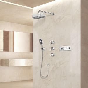 Kohler Statement Round Adjustable Deep Massage Body Spray In Polished Chrome Finish, K-26299IN-CP