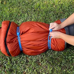 BluBird 16 inch Heavy Duty Expandable Rapid Tie Adjustable Strap / Indoor Outdoor Ball Ties Cord - Red (Pack of 2 Pcs), BBRT01-RD