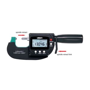 Insize 0 - 25 mm High Precision Digital Micrometer with Data Interface, 3359-25