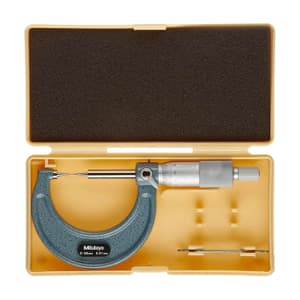 Mitutoyo 0 - 25 mm / 15 Degree Point Micrometer with Carbide Tip, 112-165