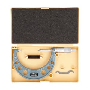 Mitutoyo 50 - 75 mm / 30 Degree Point Micrometer with Carbide Tip, 112-215