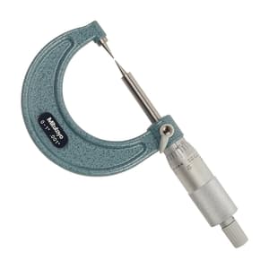 Mitutoyo 0 - 1 inch / 15 Degree Point Micrometer with Carbide Tip, 112-189
