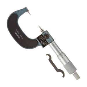 Mitutoyo 0 - 25 mm / 15 Degree Mechanical Counter Point Micrometer, 142-153