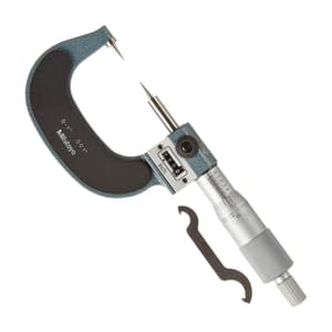 Mitutoyo 0 - 1 inch / 15 Degree Mechanical Counter Point Micrometer, 142-177