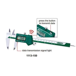 Insize 150 mm / 6 Inch Stainless Steel Wireless Digital Caliper, 1113-150