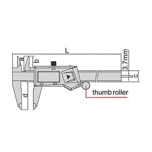 Insize 150 mm / 6 inch Digital Caliper (Standard Type), 1108-150