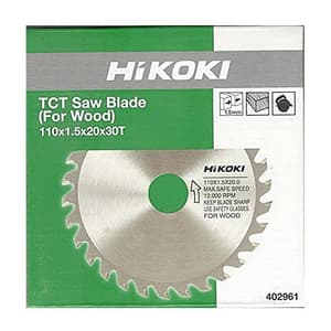 HiKoki 4 inch / 110 mm TCT Circular Saw Blade For Wood (30 Teeth), 402961Z