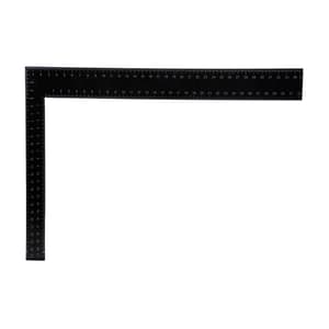 Kristeel 12 Inch / 300 x 250 mm Graduated Engineer Tri Square (Black Colour With White Graduation On Both Sides), 3969