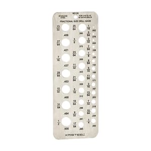 Kristeel 1 - 13 mm Drill Gauge (32 Holes), 1513 C