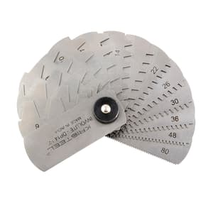Kristeel 0.35 - 4.5 mm / 16 Leaves Gear Tooth Pitch Gauge (MMP 14.5°), GTPG 3115
