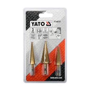 Yato 3-20 mm Step Drill Bit Set (3 Pcs), YT-44731