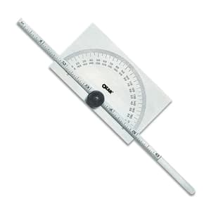Ozar 180° Protractor Cum Depth Gauge (Rectangular Head), APM-1278