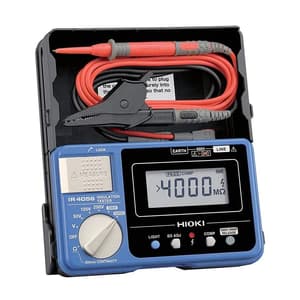 Hioki 50V - 1000V 5-Range Digital Insulation Resistance Tester, IR4056-20