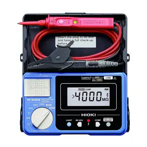 Hioki 50V - 1000V 5-Range Digital Insulation Resistance Tester, IR4056-21