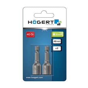 Hogert 8 mm / 1/4 Inch Sq. Drive Nutsetter (Pack of 2 Pcs), HT1S457