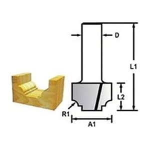 Makita 6.00 mm Router Bit (Ovolo Bit), D-68373