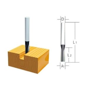 Makita 6.00 mm Router Bit (Straight Bit), D-09167