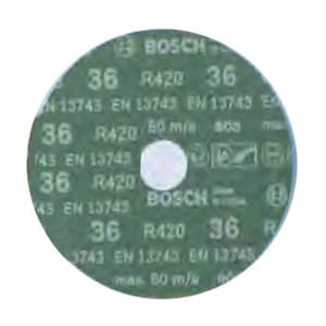 Bosch 125 mm / 80 Grit Fibre Disc Eco for Wood (Pack of 100 Pcs), 2 608 619 360