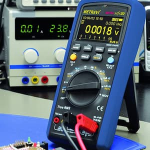 Metravi 4-5/6 Digits / 1000V Digital TRMS Industrial Multimeter, Metrasafe-20