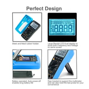 Metravi 4-1/2 Digits / 1000V Digital TRMS Multimeter, 23S-TRMS