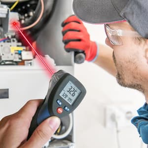 Metravi 3 Digits -50°C to 550°C (-58°F ~ 1022°F) Temperature Range With Single Laser Sighting Non Contact Infrared Thermometer, MT-2