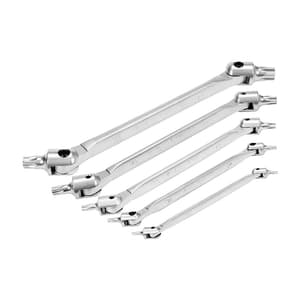 Yato T15 - T60 mm Torx Type Double Head Flexible Wrenches Set (Pack of 5 Pcs), YT-05320